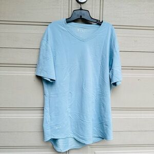 Men's Sky Blue V-Neck Bylt Tee